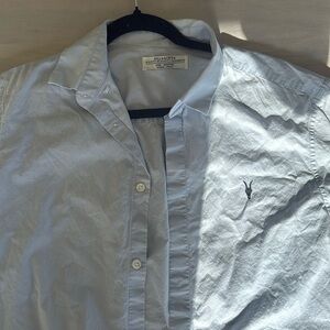 All saints blue shirt